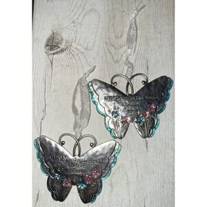 Nurses make the world a better place Faith & Flowers Butterfly Ornament Ganz‎